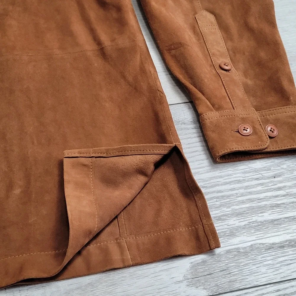 The Quail Motorsports Gathering Leather Shirt Mens M Carmel Calif Shacket Golf - Picture 11 of 16